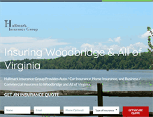 Tablet Screenshot of hallmarkinsurancegroup.com